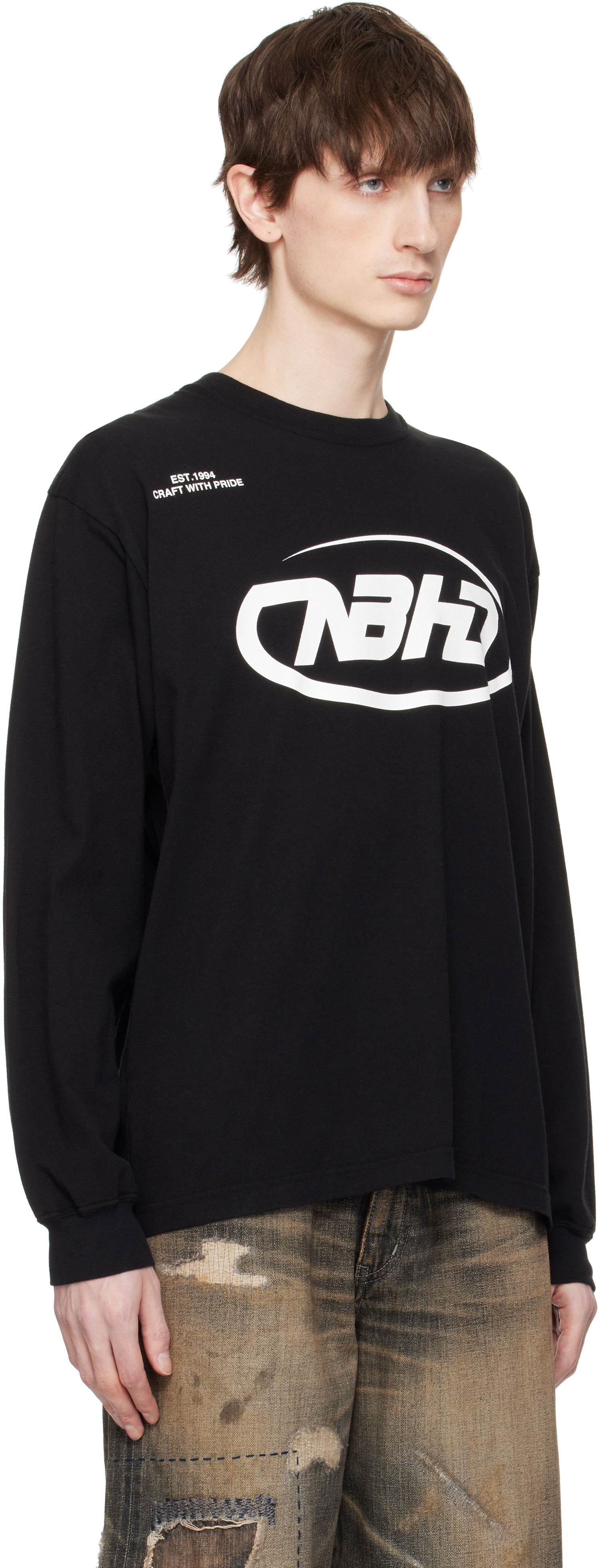 Tričko Neighborhood Neighborhood NH LS-6 Long Sleeve T-Shirt Čierna | 251PCNH-LT06, 1