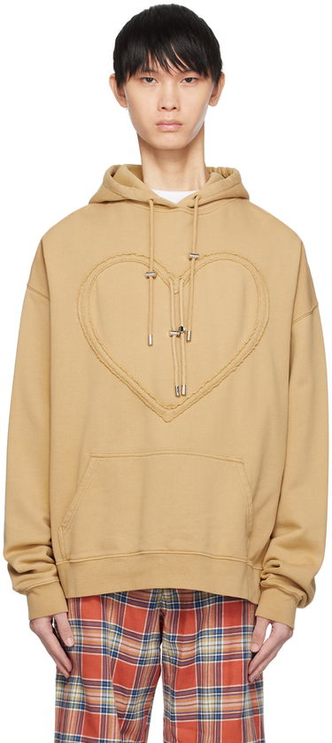 Mikina Collina Strada Collina Strada Heart Hoodie Béžová | XX8754, 0