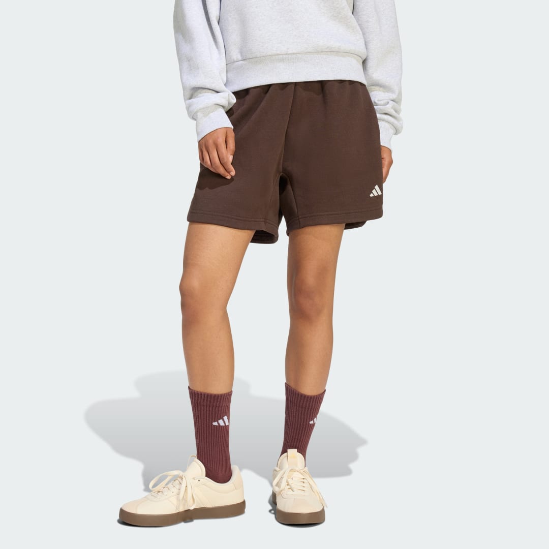 Šortky adidas Performance Studio Fleece Shorts Hnedá | KT0886, 0