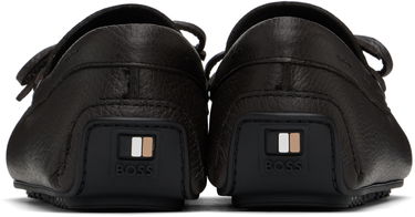 Tenisky a topánky BOSS BOSS Grained Leather Driver Sole Loafers Hnedá | 50536247, 1