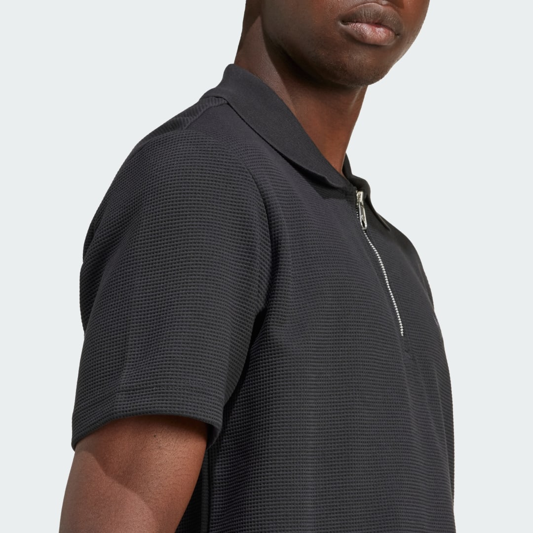 Trefoil Essentials Waffle Polo Shirt