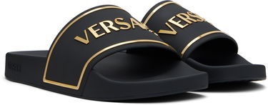 Tenisky a topánky Versace Versace Logo Pool Slides Čierna | 1018496_1A13176, 3