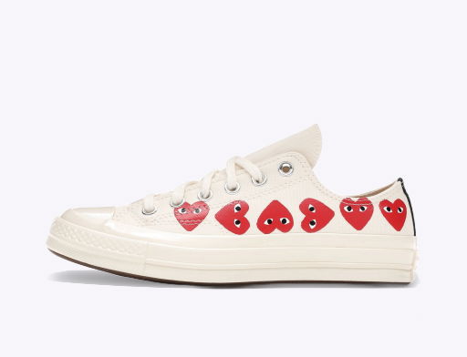 Tenisky a topánky Converse Comme des Garçons Play x Chuck 70 Low Top "Multi Heart" Béžová | 162975C