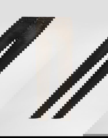 Nohavice Dolce & Gabbana Coated Denim Trousers 48 Hnedá | GY07LDG8OO1S9001, 0