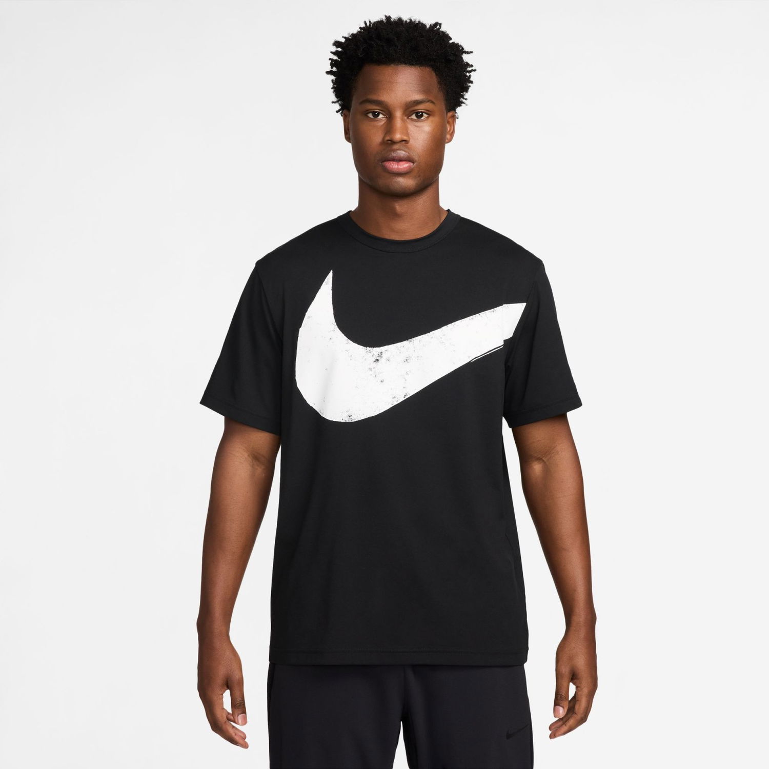 Tričko Nike Hyverse Swoosh Dri-FIT Short-Sleeve Fitness Top Čierna | FZ1064-010, 0