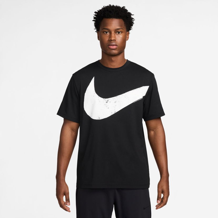 Tričko Nike Hyverse Swoosh Dri-FIT Short-Sleeve Fitness Top Čierna | FZ1064-010