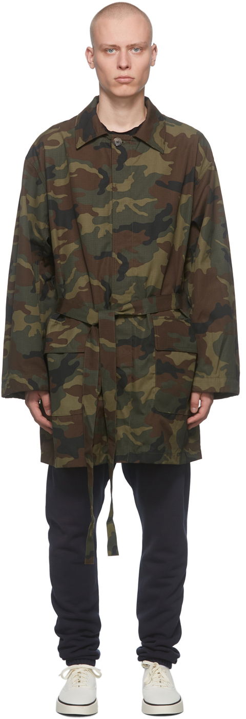 Kabáty Fear of God Camo Military Coat Zelené | FG30-050CMO