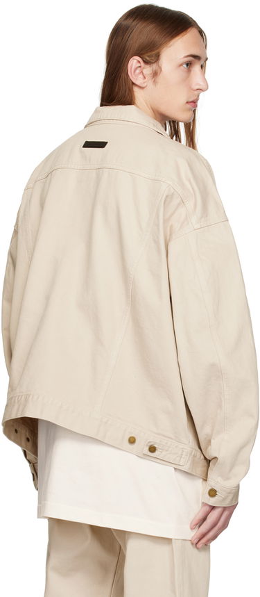 Bunda Fear of God ESSENTIALS Patch Denim Jacket Béžová | 202BT234272F, 2