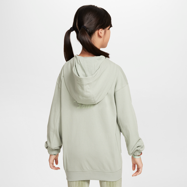 Mikina Nike Girls' Fleece Hoodie with Pockets Šedá | FZ5549-370, 3