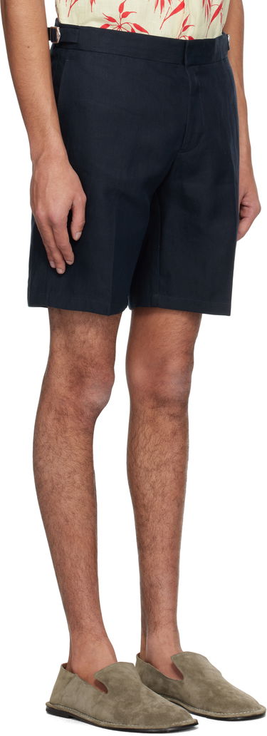 Šortky Orlebar Brown Orlebar Brown Norwich Italian Linen Shorts Navy | 280080, 1