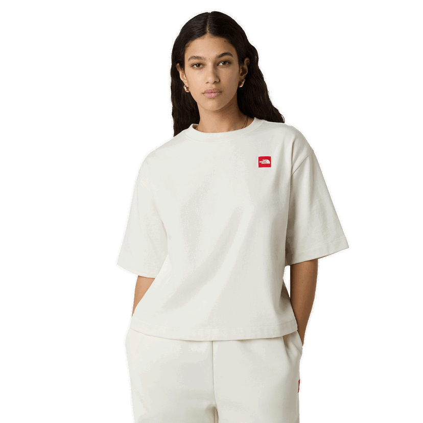 Tričko The North Face RedBox S/S Boxy Tee Béžová | NF0A8EG6QLI1
