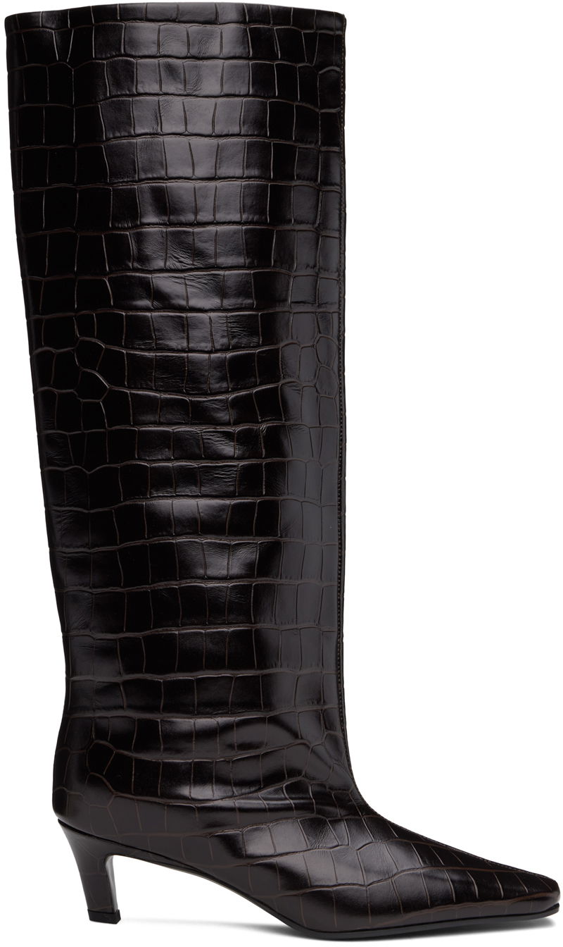 Oblečenie TOTEME TOTEME 'The Wide Shaft' Knee-High Boots Hnedá | 231-913-847, 0