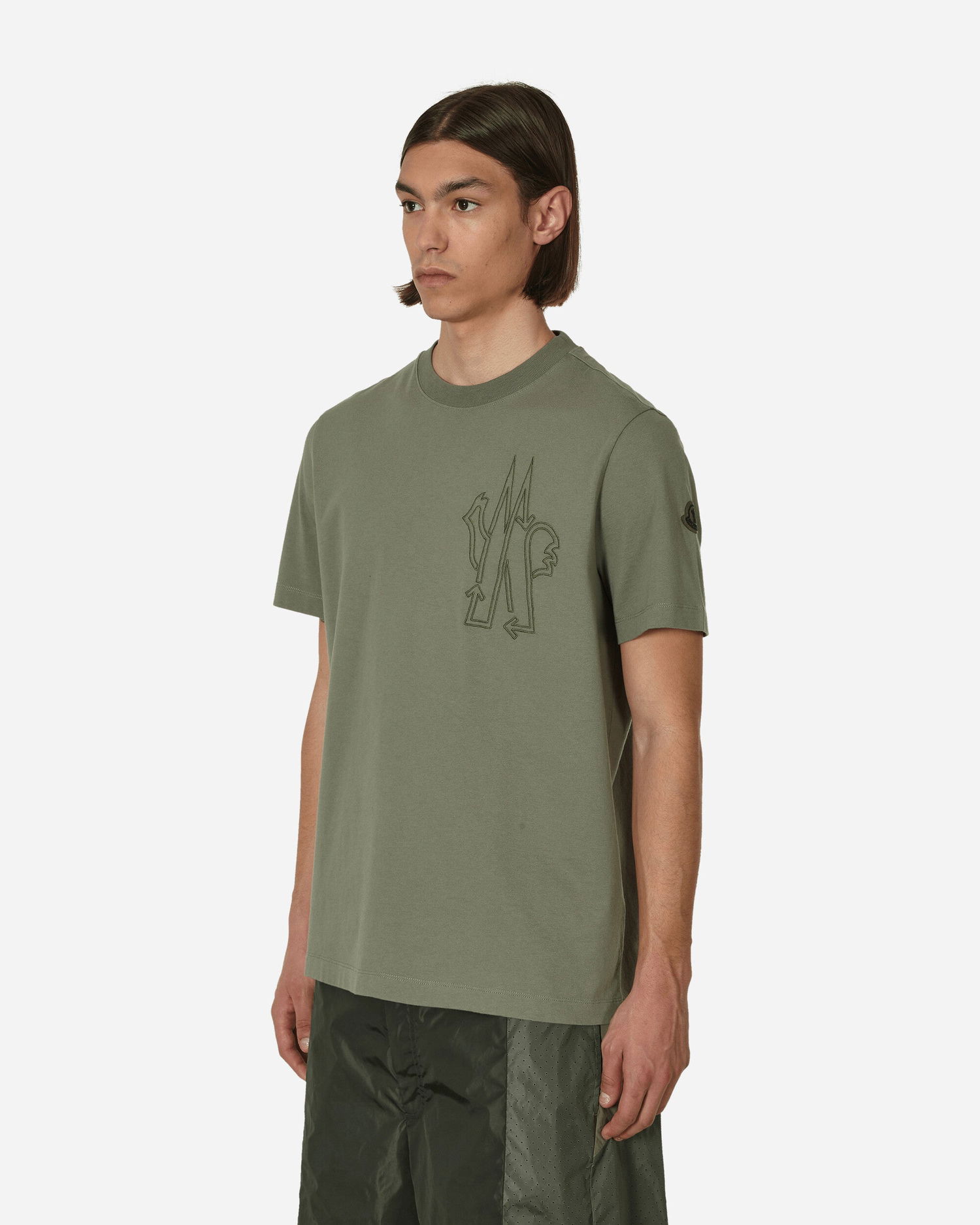 Tričko Moncler Born To Protect Logo T-Shirt Zelené | 8C00039899YU 820, 1