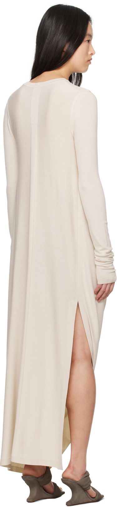 Šaty Rick Owens Rick Owens Hollywood Twisted Midi Dress Béžová | RP01E7637 VI, 2