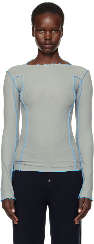 Tričko Baserange Baserange Omato Long Sleeve T-Shirt Šedá | TTML-RB-SP25, 0