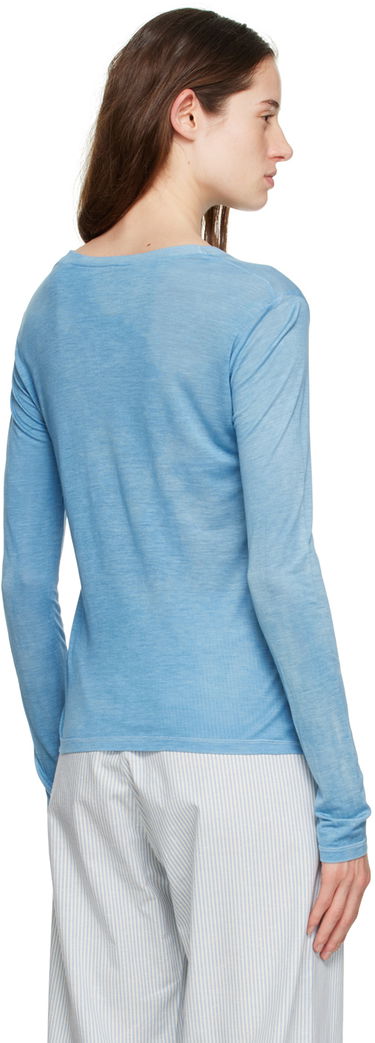 Tričko Baserange Baserange Crewneck Long Sleeve T-Shirt Modrá | TOLS-BLV-SP23, 2