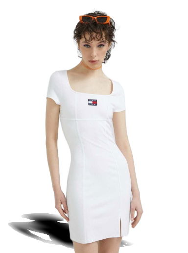 Šaty Tommy Hilfiger Dress Biela | DW0DW15362.PPYX