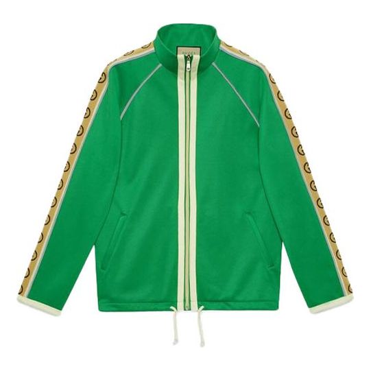 Vetrovka Gucci Zip Over Jacket With Logo Tapes Zelené | 598861-XJBZ8-3072, 0