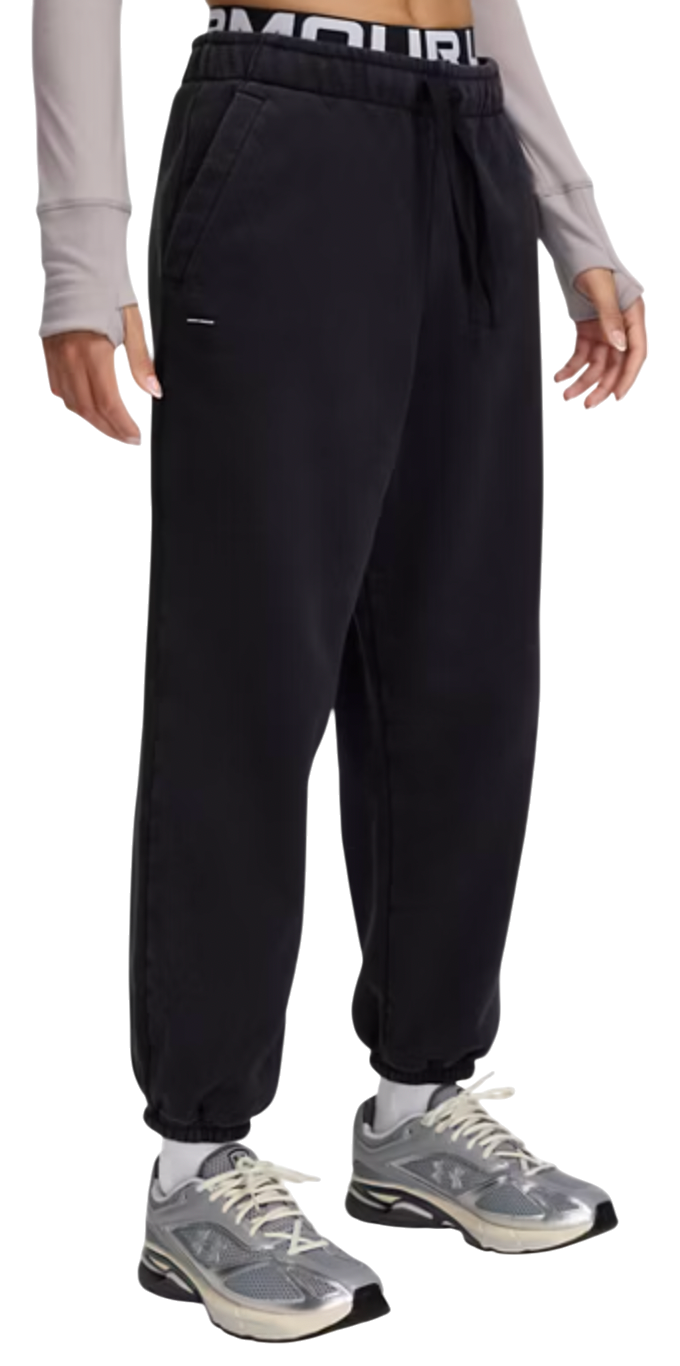 Tepláky Under Armour Under Armour Icon Heavyweight Fleece Oversized Pants Čierna | 1386488-001, 0