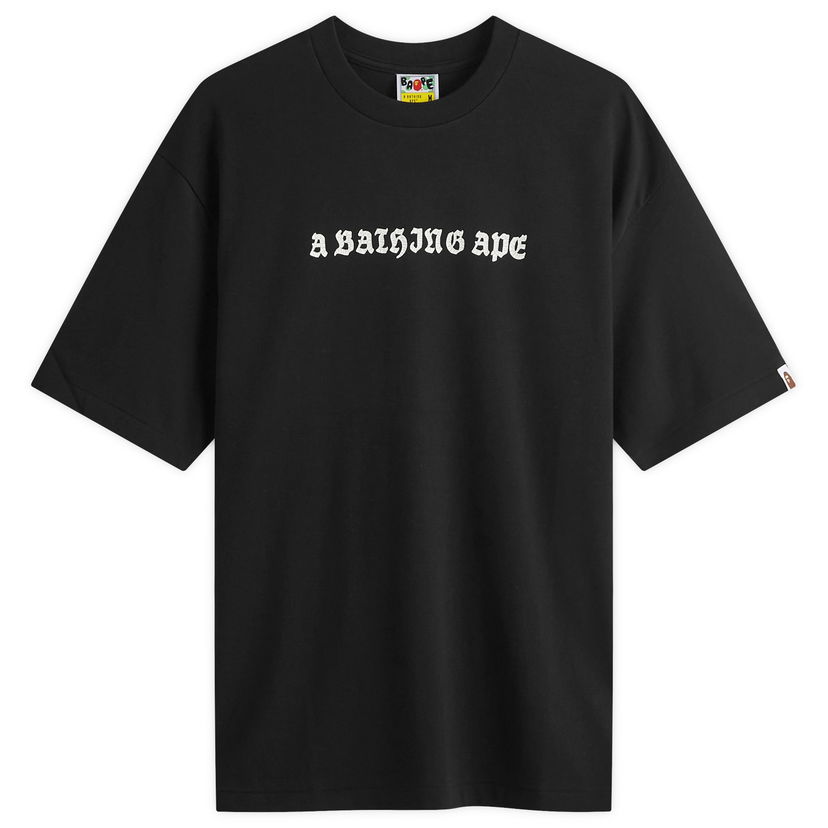 Tričko BAPE Gothic Logo T-Shirt Čierna | 001TEK801308M-BLK