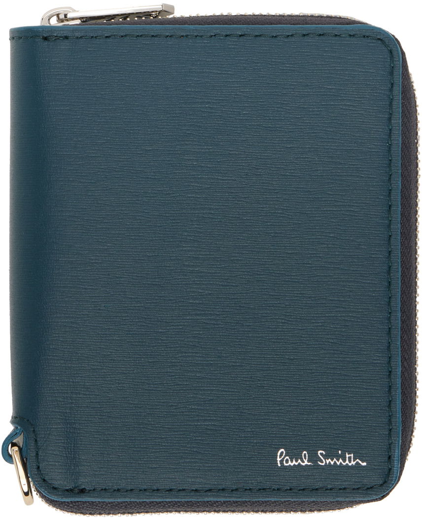 Peňaženka Paul Smith Paul Smith Zip Leather Wallet Modrá | M1A-6702-NSTRGS-45-0, 0