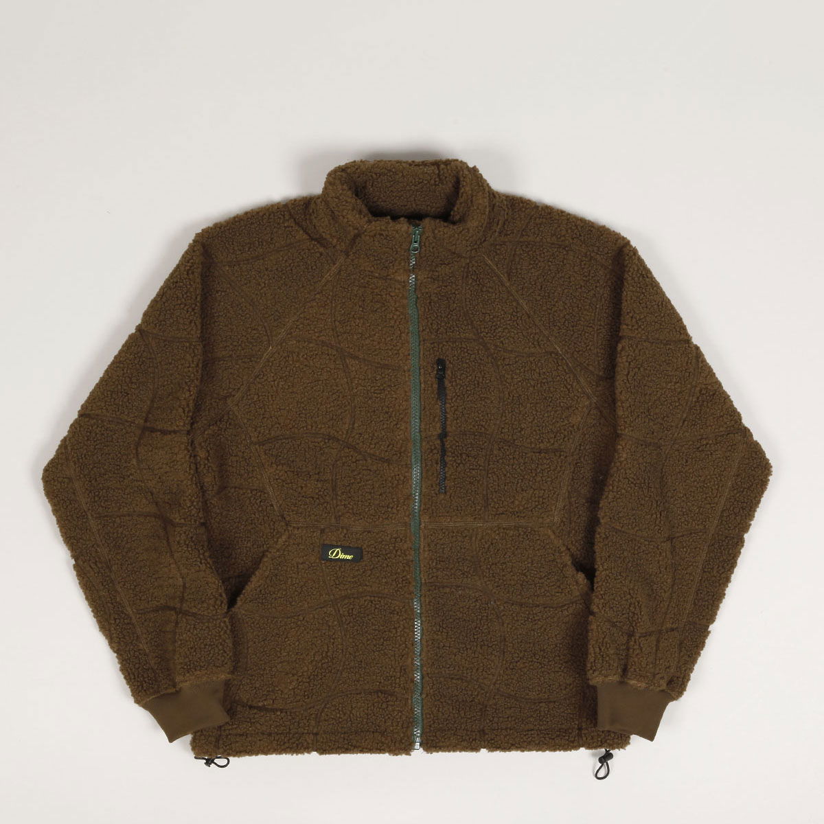 Bunda Dime Sherpa Crewneck Jacket Hnedá | DIMEFA245MIL, 0