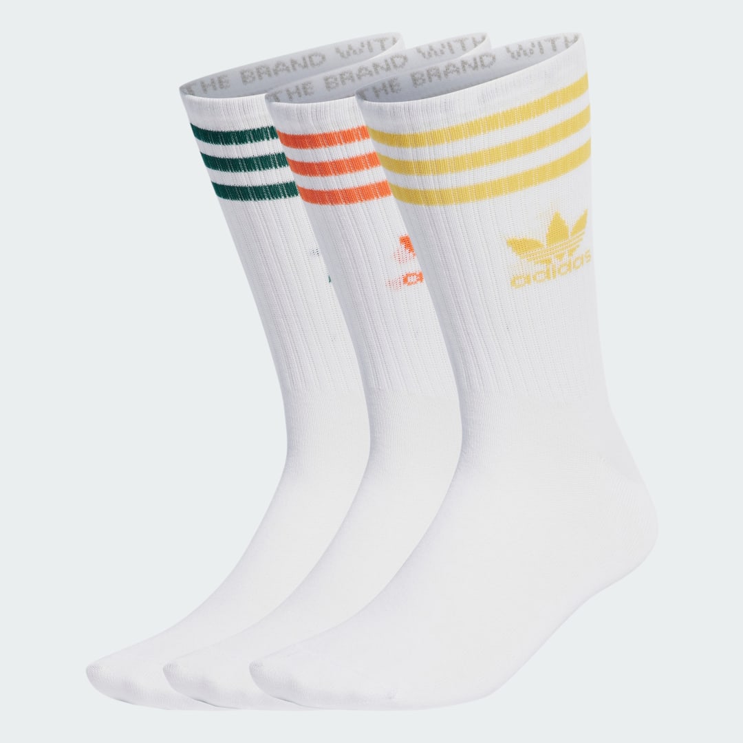 Ponožky adidas Originals Mid Cut Crew Socks – 3 pairs Biela | IU2661, 1