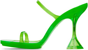 Doplnky Amina Muaddi Amina Muaddi Brito Slipper Heeled Sandals Zelené | 11S333533BRI, 2
