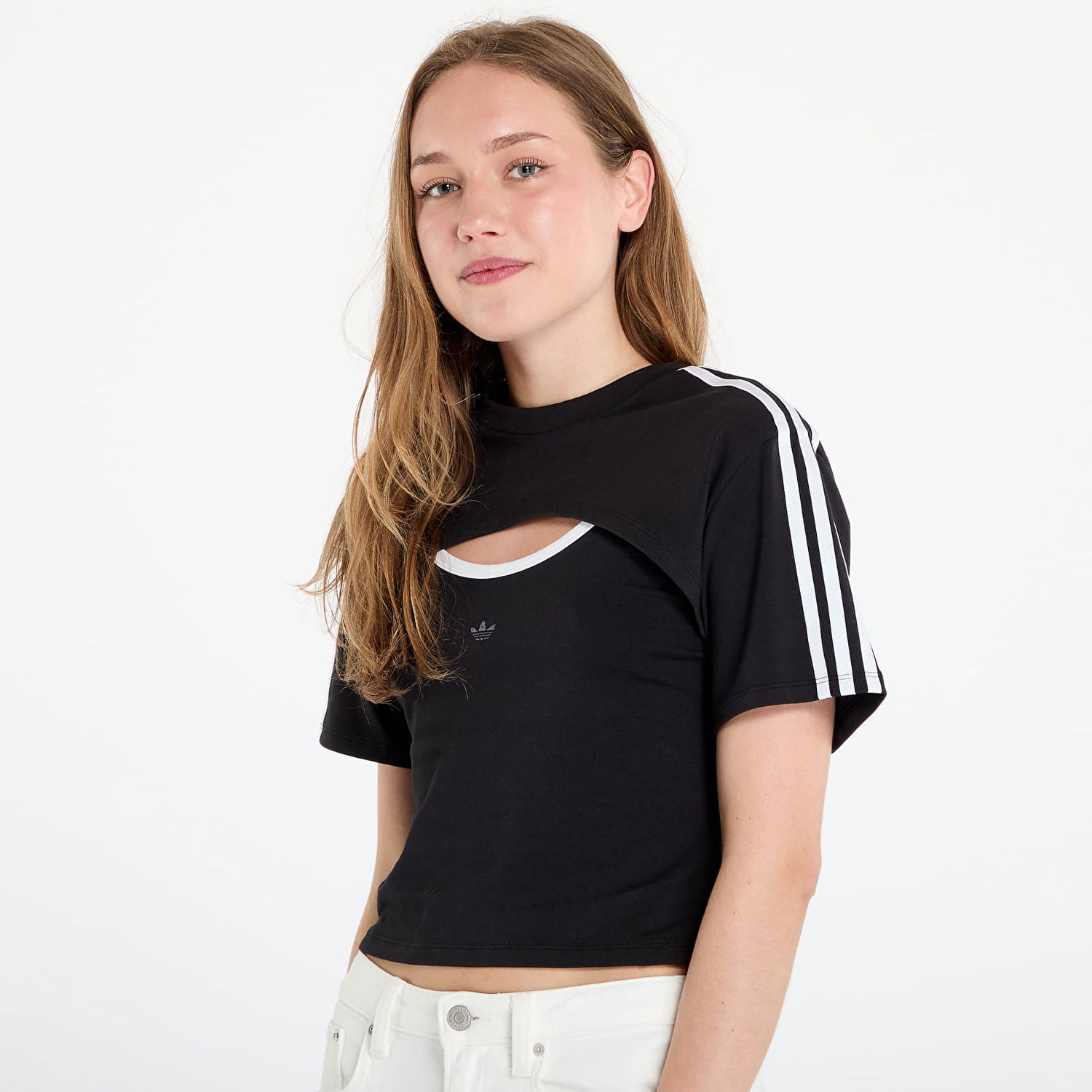 Crop Top adidas Performance Cutout Cali T-Shirt Čierna | JD0042, 1