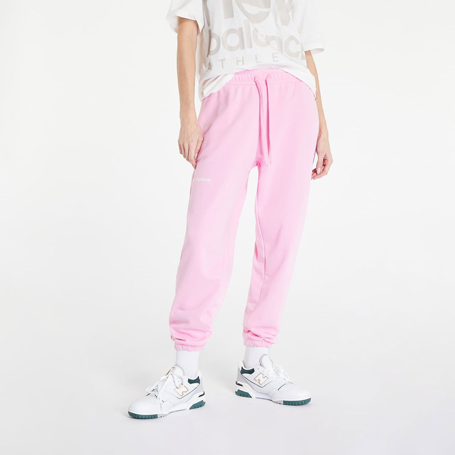 Tepláky New Balance Essentials Sweatpant Ružová | WP23508OTP, 0