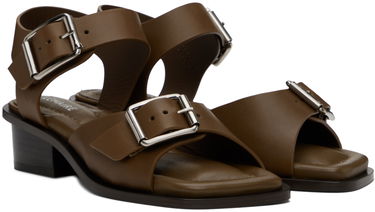 Tenisky a topánky LEMAIRE Square Heeled Sandals Hnedá | FO0030 LL196, 3