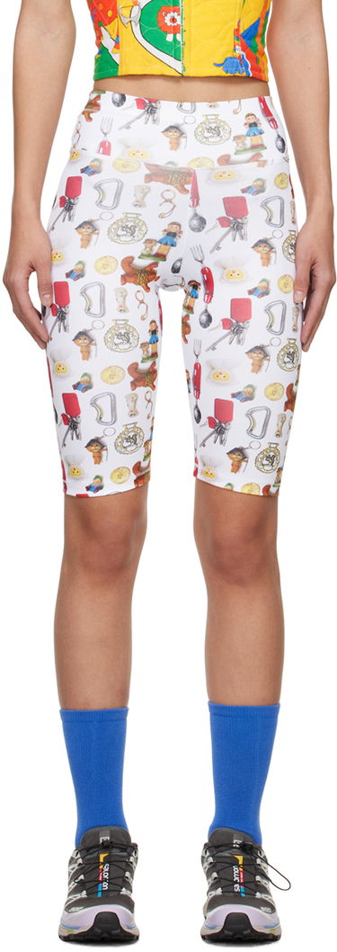 Legíny Chopova Lowena Printed Bike Shorts Biela | 4096, 0