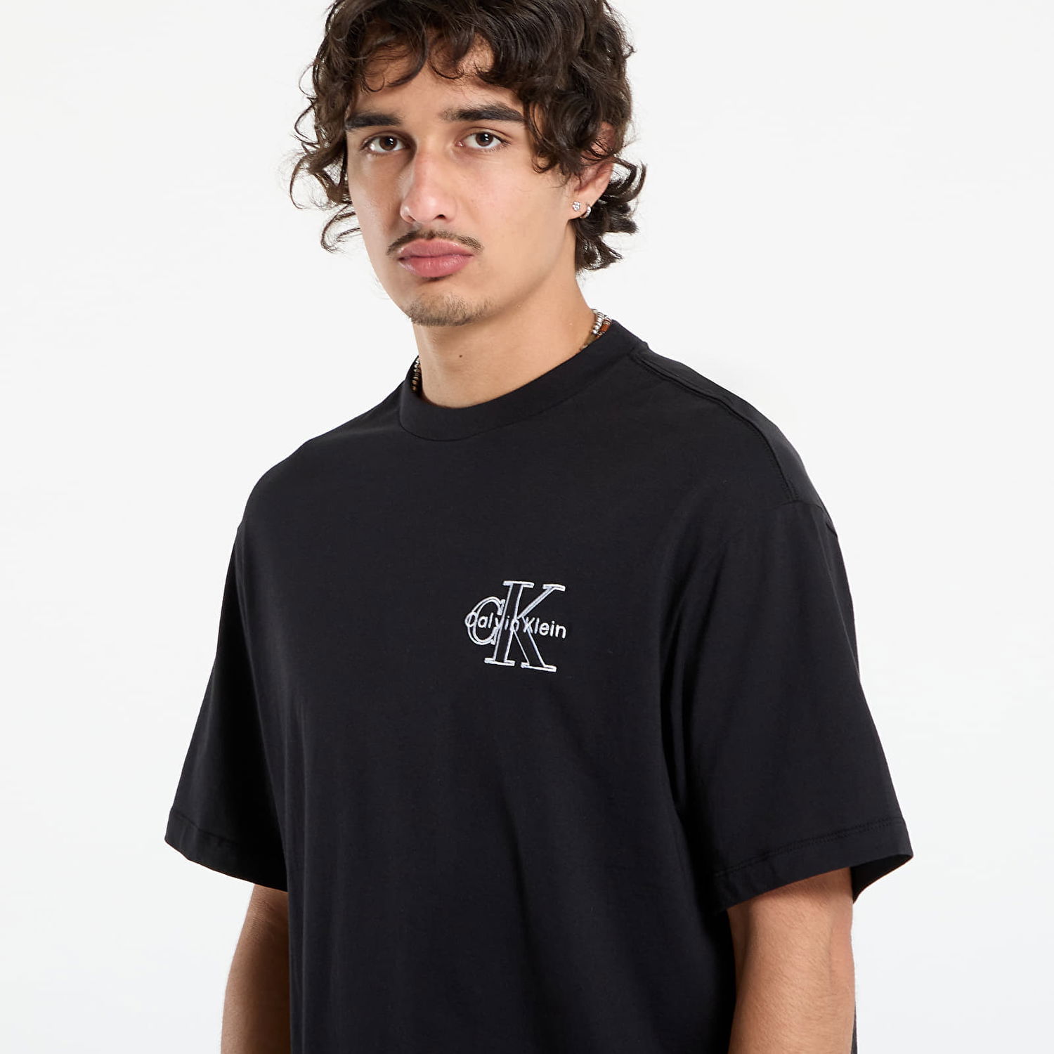 Tričko CALVIN KLEIN Calvin Klein Jeans Men's 30S Micro Monolog Graphic T-Shirt Čierna | LV04RC856G UB1, 1