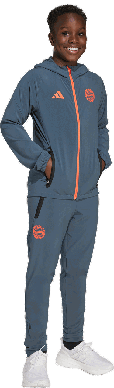 Bunda adidas Performance FC Bayern Tiro 25 Competition Vis Tech Travel Kids' Jacket Šedá | JV5345, 4