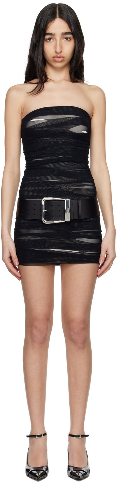 Šaty Maison Margiela MM6 Maison Margiela Elastic Jersey Mesh Mini Dress Čierna | S62DA0037 S24423, 0