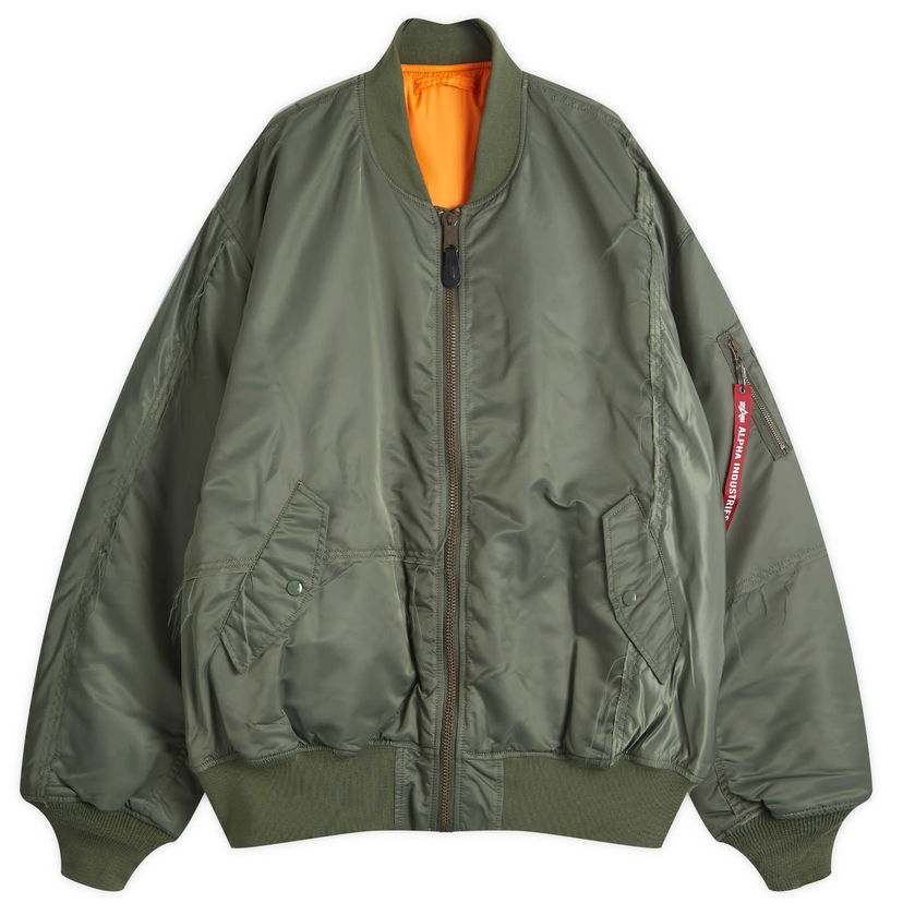 Bomber bunda Mastermind WORLD Bomber Jacket Olive Zelené | MW24C13-BL102-038