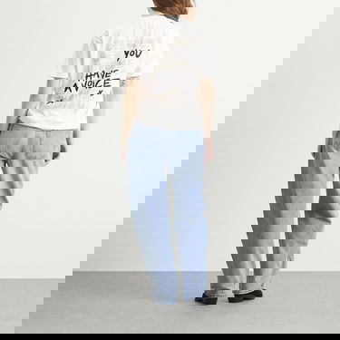 Tričko Anine Bing Anine Bing Walker T-Shirt Biela | A-08-12056-IVY1, 4