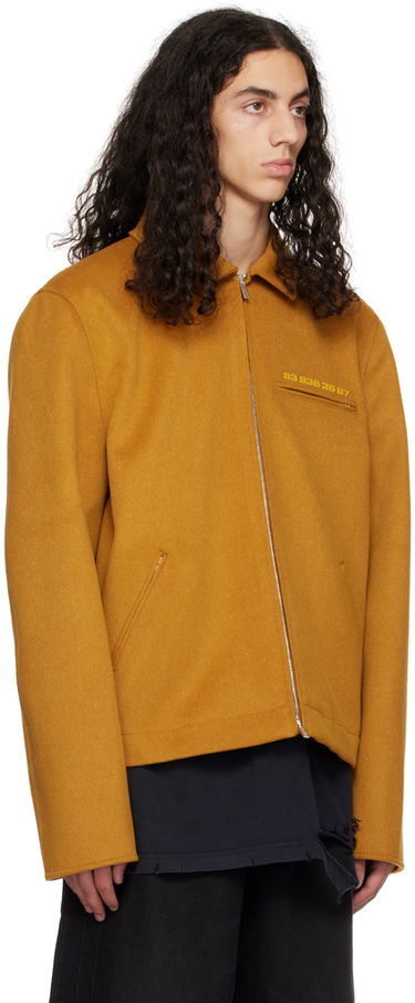 Bunda VETEMENTS VTMNTS Felted Zip-Up Jacket Žltá | VL14JA480M, 1