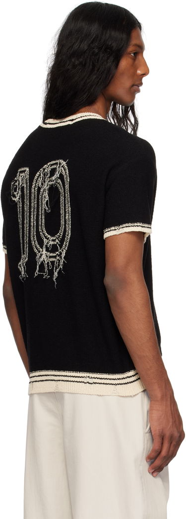 Sveter Andersson Bell Andersson Bell Football Short Sleeve T-Shirt Čierna | atb1285m, 2