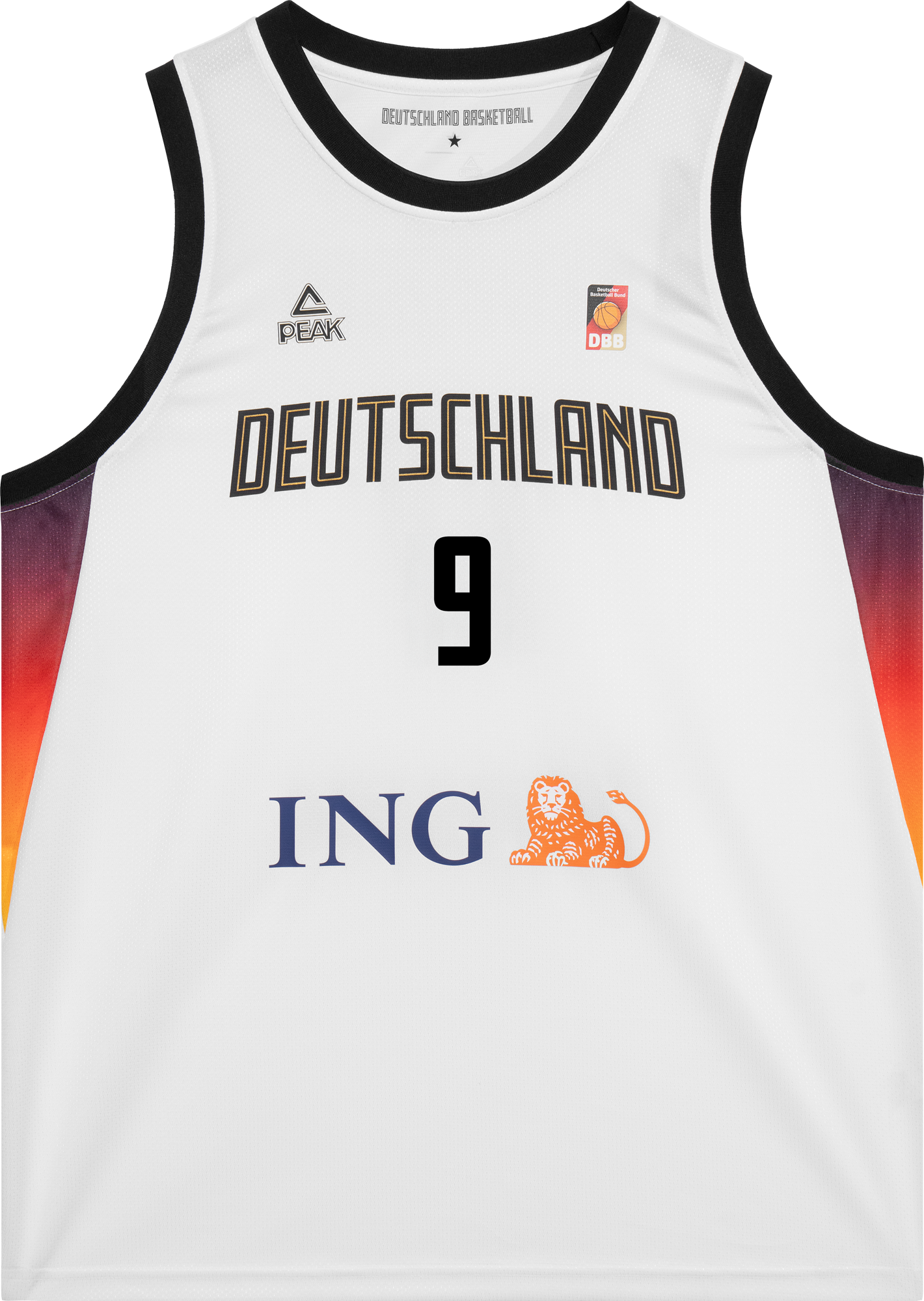 Dres Peak Deutschland DBB Franz Wagner Basketball Jersey 2025 Biela | 25061fw-white, 0