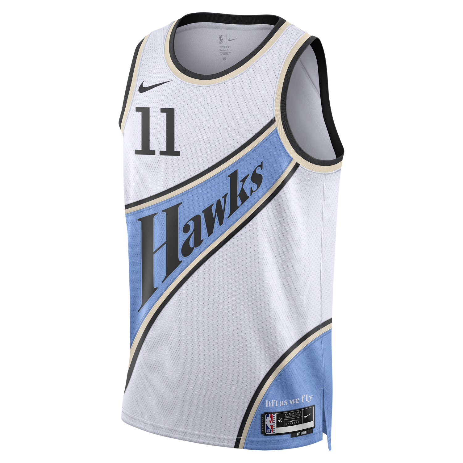 Dres Nike Dri-FIT Swingman Hawks City Edition Jersey Biela | FQ4329-101, 1