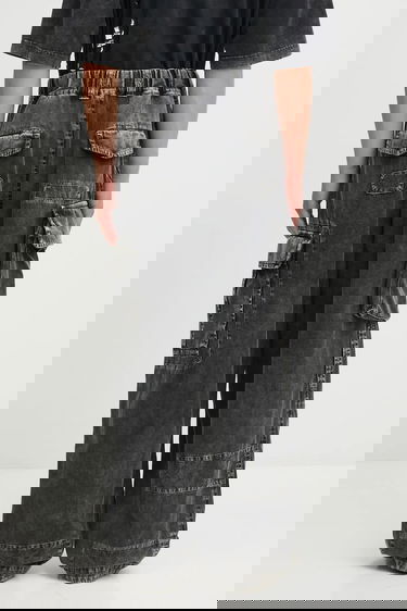 Cargo nohavice Maison MIHARA YASUHIRO Maison MIHARA YASUHIRO REPAIR Patchwork Cargo Pants Čierna | J15PT173, 2