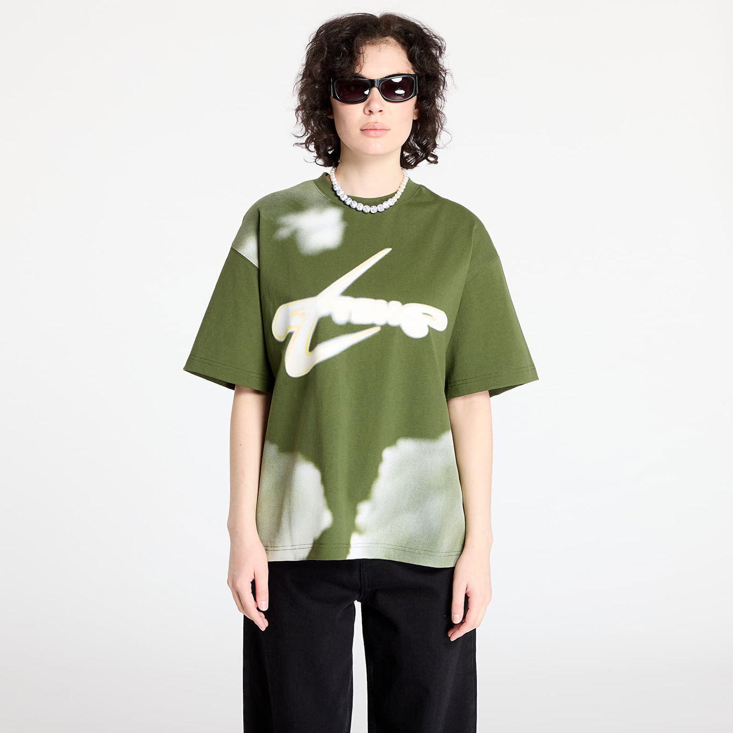 Tričko Footshop Walking Art By FTSHP T-Shirt Clouds Zelené | FTSHP_401, 0