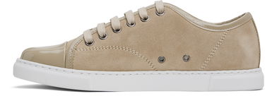 Tenisky a topánky LANVIN DBB1 Suede & Patent Leather Sneakers Šedá | FW-SKDBB1-VBAL-H24, 2