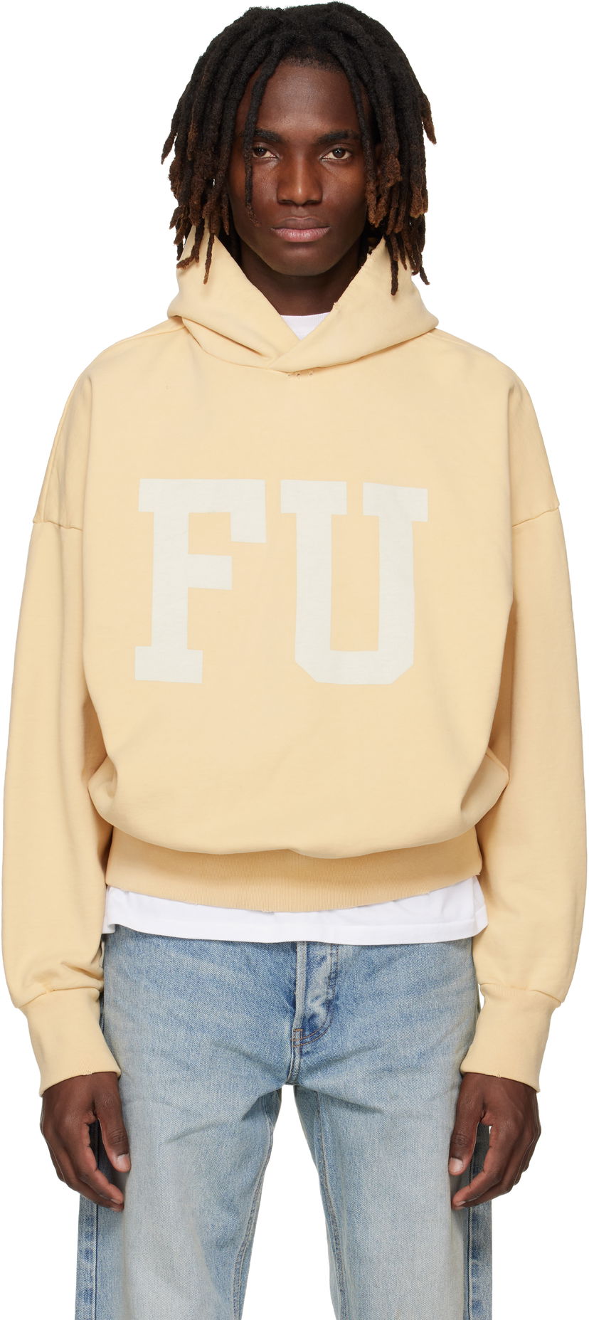 Mikina Fear of God 'Educate' Relaxed-Fit Graphic Hoodie Žltá | FG25FW12-12111BHF-708