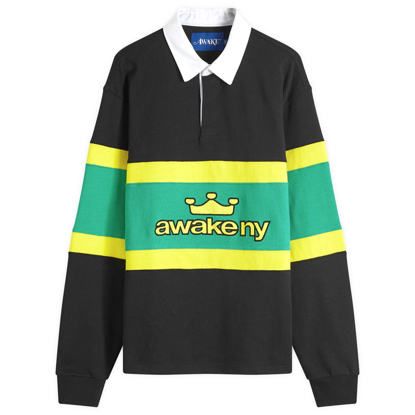 Polo tričko Awake NY Rugby Shirt Čierna | AWK-FW24-TP004-BLK