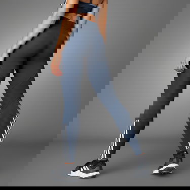 Legíny adidas Performance Ribbed Full-Length Tights Modrá | JC7229, 2