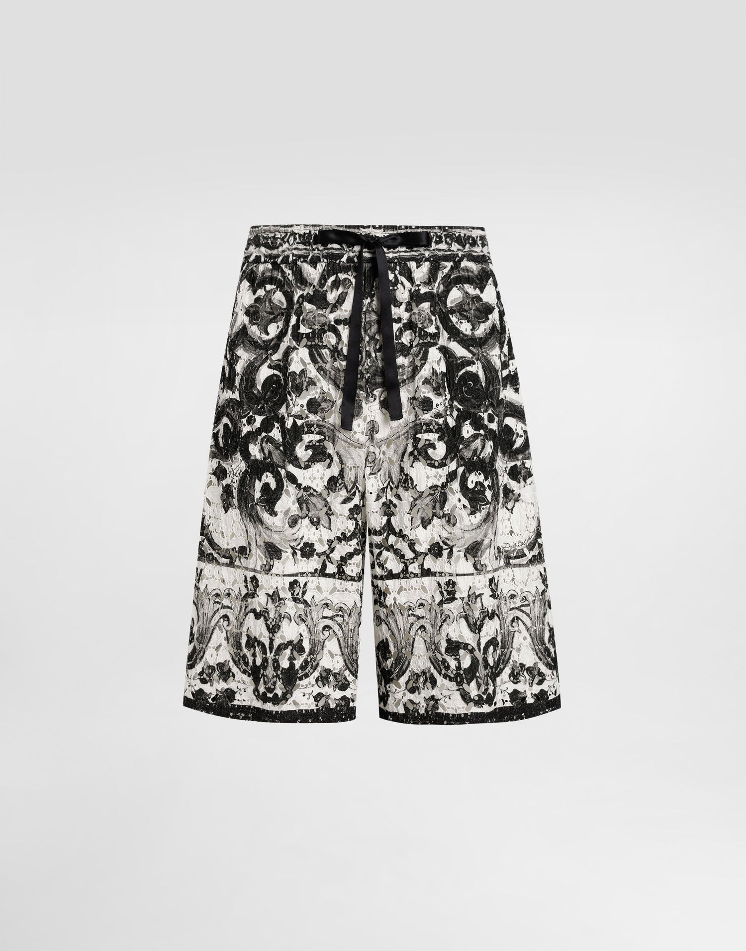 Šortky Dolce & Gabbana Dolce & Gabbana Majolica-Print Crochet Lace Shorts Rôznofarebný | GV37ATHH5EKIZ3TN, 0