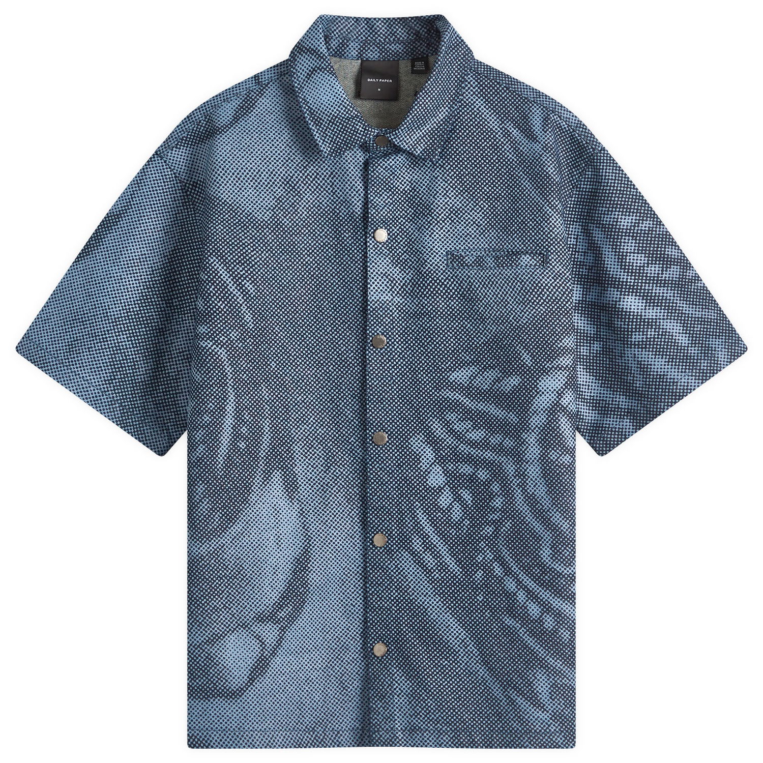 Košeľa DAILY PAPER Daily Paper Braids Denim Shirt, Large Modrá | 2511075, 1