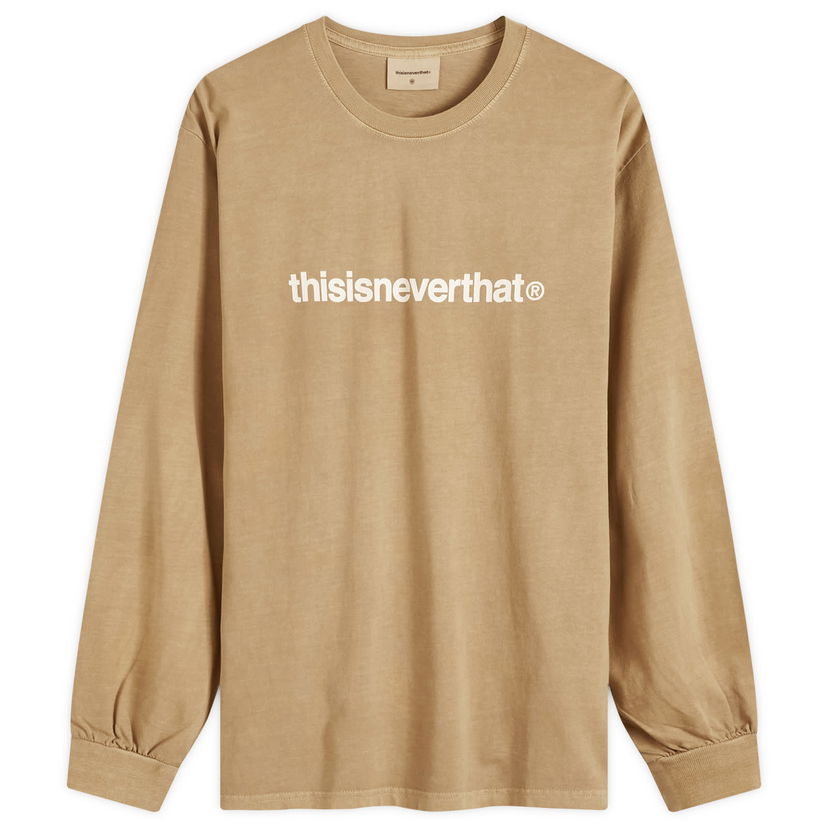 Tričko thisisneverthat T-Logo Long Sleeve T-Shirt Hnedá | TN243TTSLT02-COFF